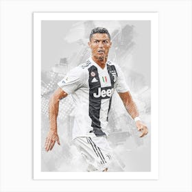 Cristiano Ronaldo Juventus 1 Art Print