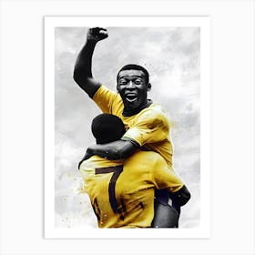 Pele The King Of Football 1 Art Print