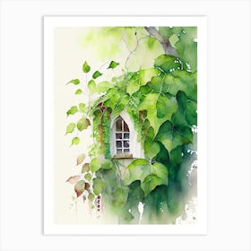 Poison Ivy Growing On Cottage Pop Art 1 Art Print