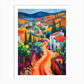 Agrigento Italy 3 Fauvist Painting Art Print