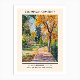 Brompton Cemetery London Parks Garden 3 Art Print