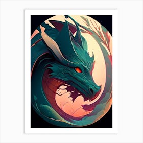 Draco Comic Space Space Art Print