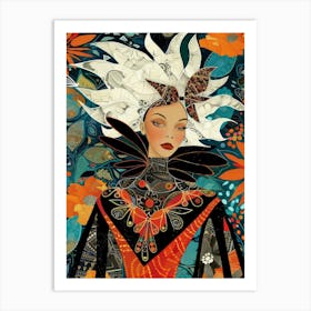 Woman With A Crown 1 Art Print