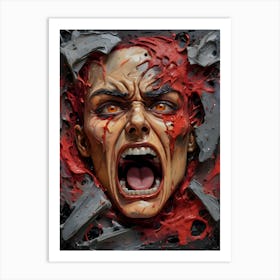 Bloody Face~Escape Clause ~Reimagined Art Print