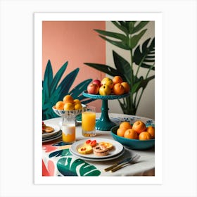 Tropical Breakfast Art Print