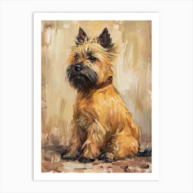 Cairn Terrier Acrylic Painting 2 Art Print