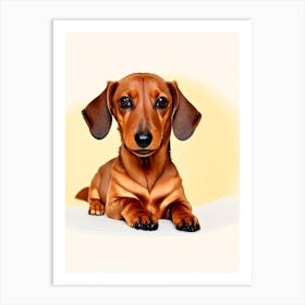 Dachshund Illustration Dog Art Print