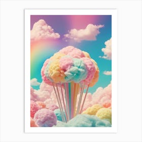 Cotton Candy Clouds Art Print