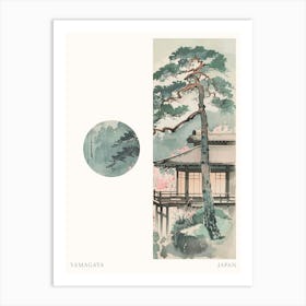 Yamagata Japan 1 Cut Out Travel Poster Art Print