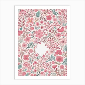 Pink Flowers 13 Art Print