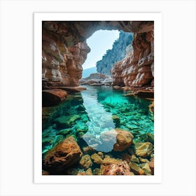 Cave In Greece Art Print