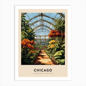 Garfield Park Conservatory 7 Chicago Travel Poster Art Print