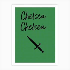 Chelsea Dagger, The Fratellis, Music, Minimal, Song, Art, Cartoon Style, Wall Print Art Print