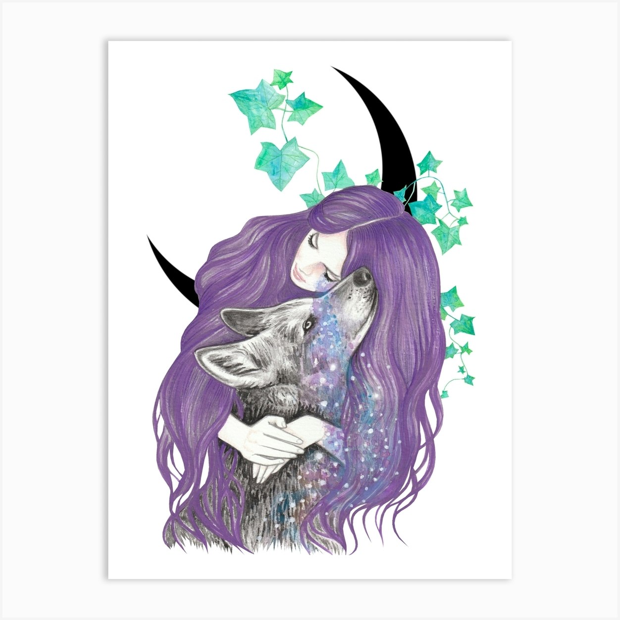 Cosmic Love Art Print By Andrea Hrnjak Fy