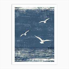 Seagulls Flying 1 Art Print