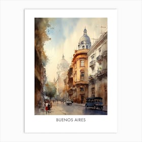 Buenos Aires Argentina Travel Poster Art Print