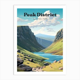 Peak District National Park England Adventure Travel Art Art Print