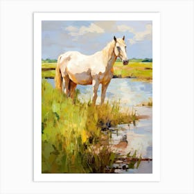 Horses Painting In Prince Edward Island, Canada 1 Art Print