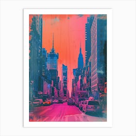 Polaroid Inspired New York Cityscape  1 Art Print