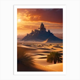 deSertSunSet Art Print