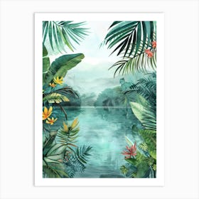 Tropical Jungle 4 Art Print