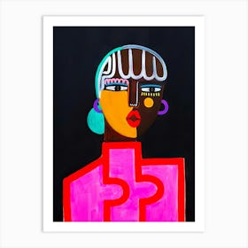 Portrait Of A Woman 3 Art Print