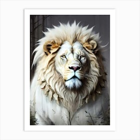 Lion art 44 Art Print