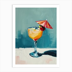 Retro Mixology: Mid-Century Cocktail Symphony Art Print