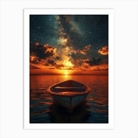 Boat In The Water 2 Art Print