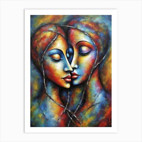 Female Secret Lovers Art Print