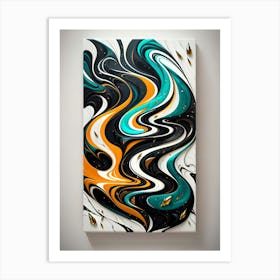 Abstract Swirl Painting Art Print