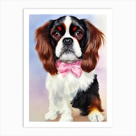 English Toy Spaniel 4 Watercolour Dog Art Print