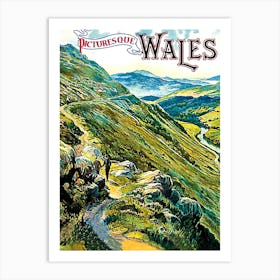 Wales, Beautiful Landscape, Travel Poster Art Print