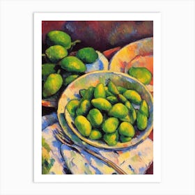 Edamame 2 Cezanne Style vegetable Art Print