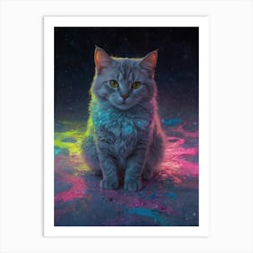 Cat In Space 4 Art Print