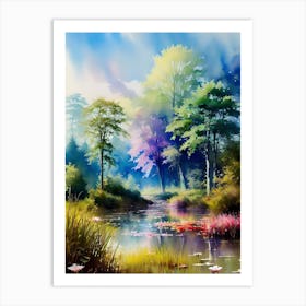 Lily Pond 3 Art Print