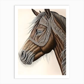 Braidedhorse Art Print