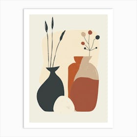 Cute Objects Abstract Illustration 5 Art Print