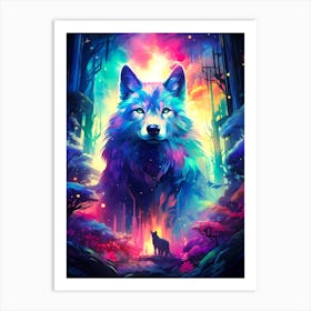 Wolf In The Forest 2 Art Print