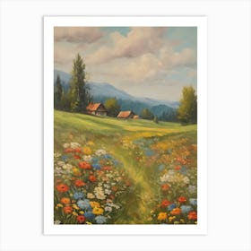 Wildflowers In The Meadow Art Print