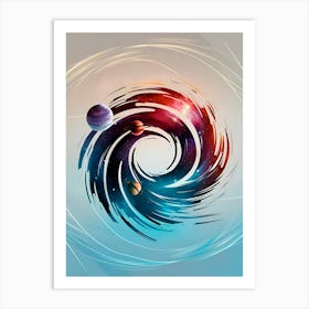 Spiral Of Planets Art Print