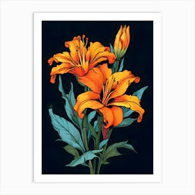 Orange Lily 1 Art Print