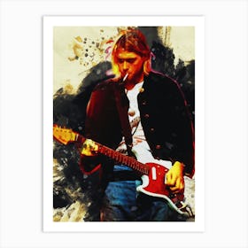 Smudge Kurt Cobain Live & Loud Art Print