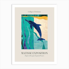 Dolphin 4 Matisse Inspired Exposition Animals Poster Art Print