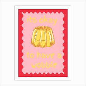 Jelly Poster Pink Art Print