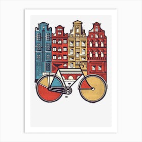 Amsterdam Graphic Design Poster Illustration Art Print