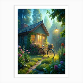 House In The Garden Art Print