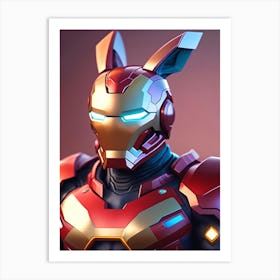 Iron Bunny 7 Art Print