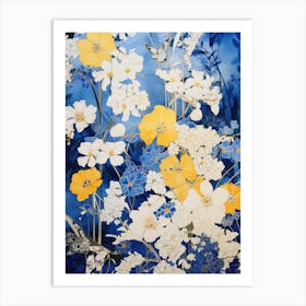 Yellow And White Flowers Art Print