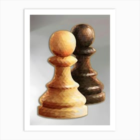 Chess Pieces 1 Art Print